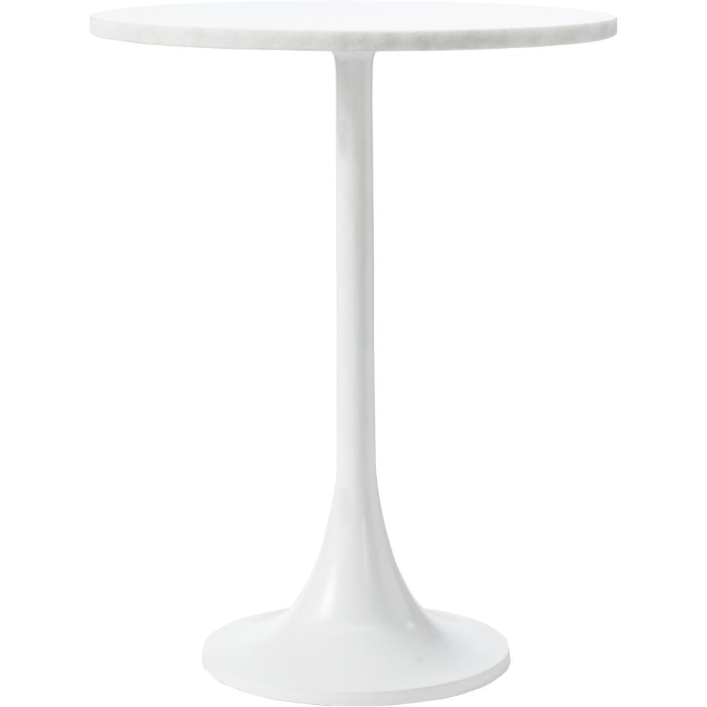 Alina Indoor Aluminum Table, White