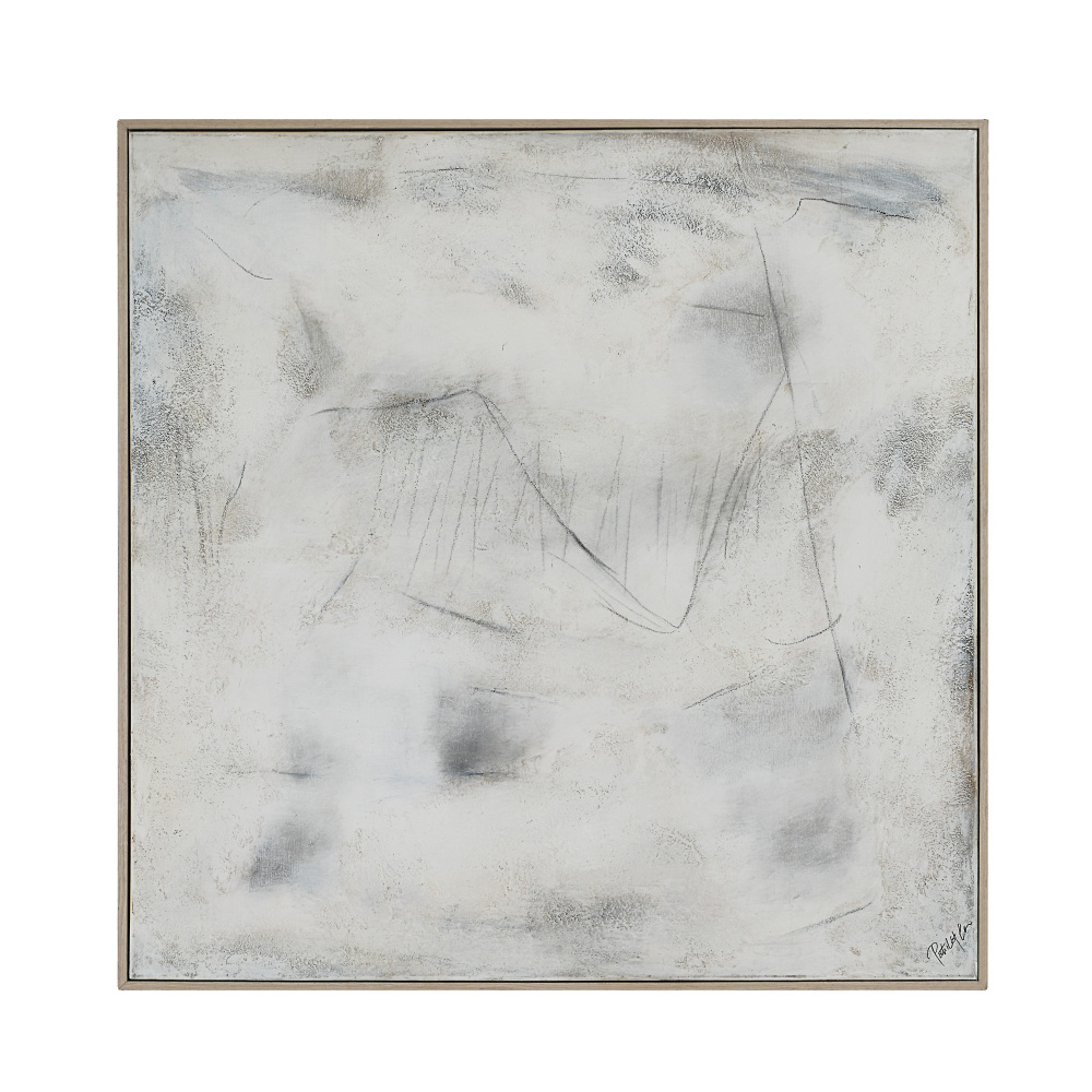 Abadie 48" Wide Canvas Art, White