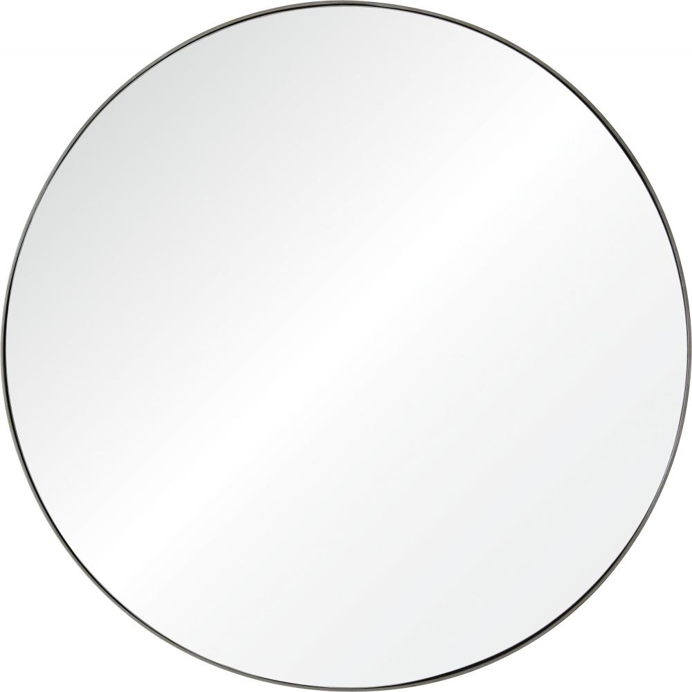 Glen 48" Tall Round Wall Mirror, Grey