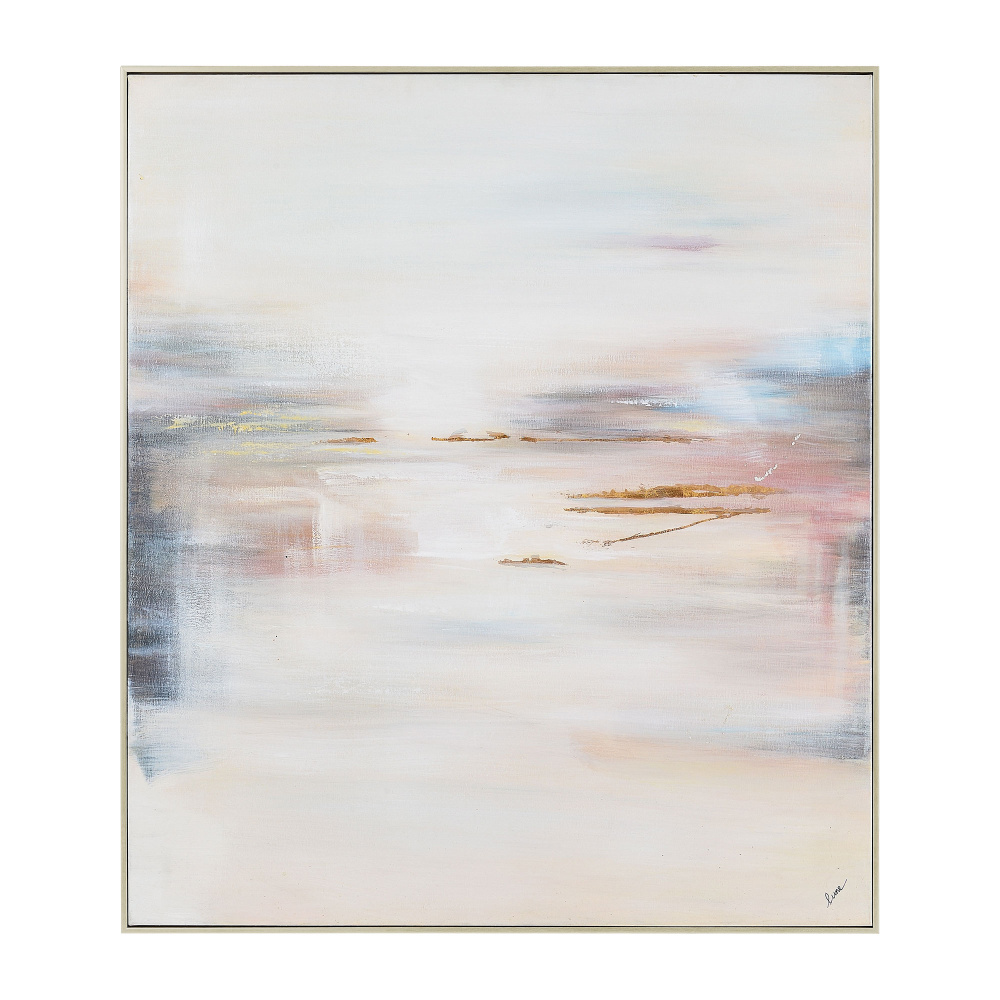 Carina 42" Wide Canvas Art, Off-white