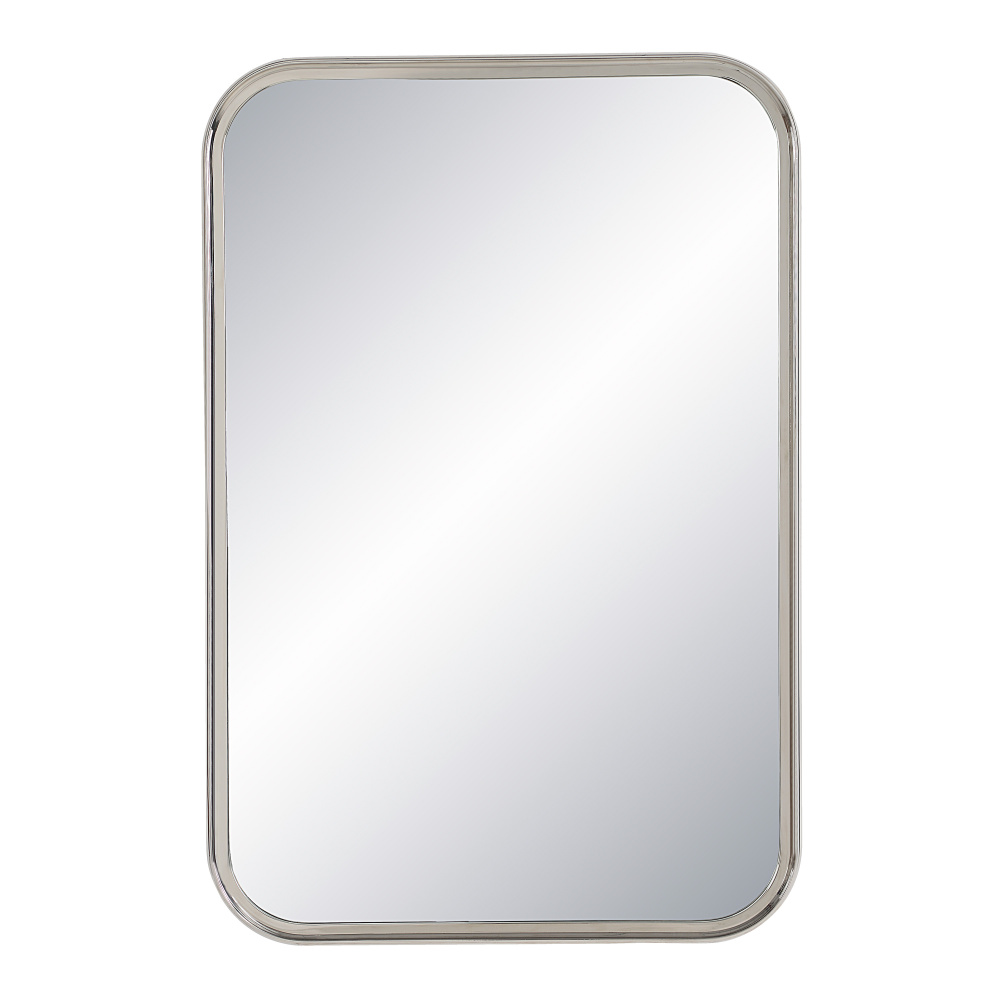Sylvie 36" Tall Rectangle Wall Mirror, Grey