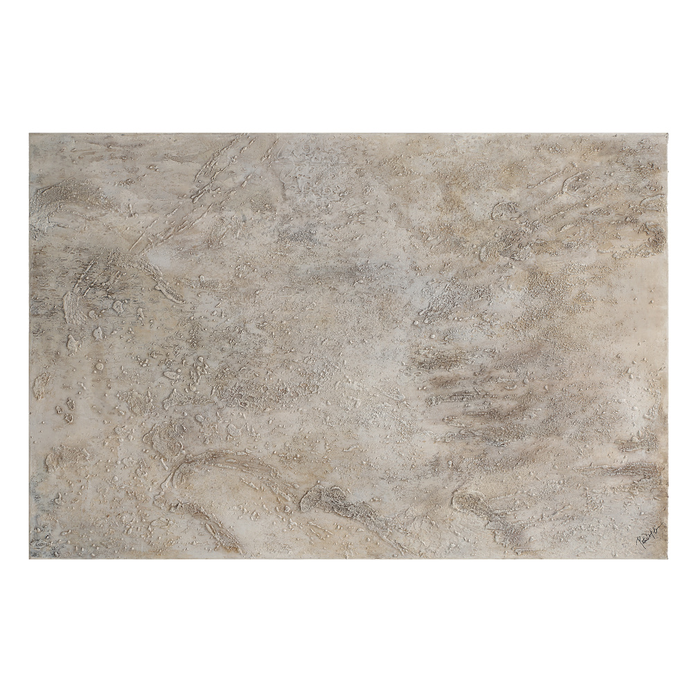 Mann 60" Wide Canvas Art, Beige