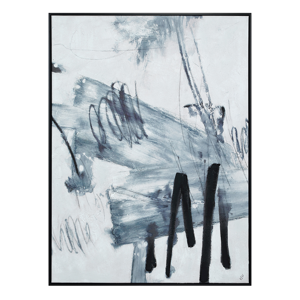 Senso 48" H x 36" W Canvas Art, Blue