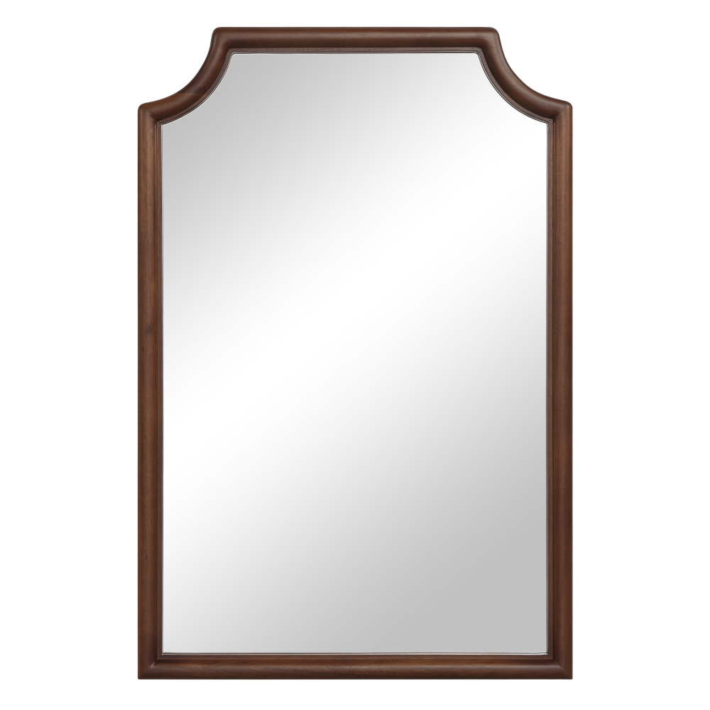 Sintra 36" H x 24" W Wall Mirror, Brown