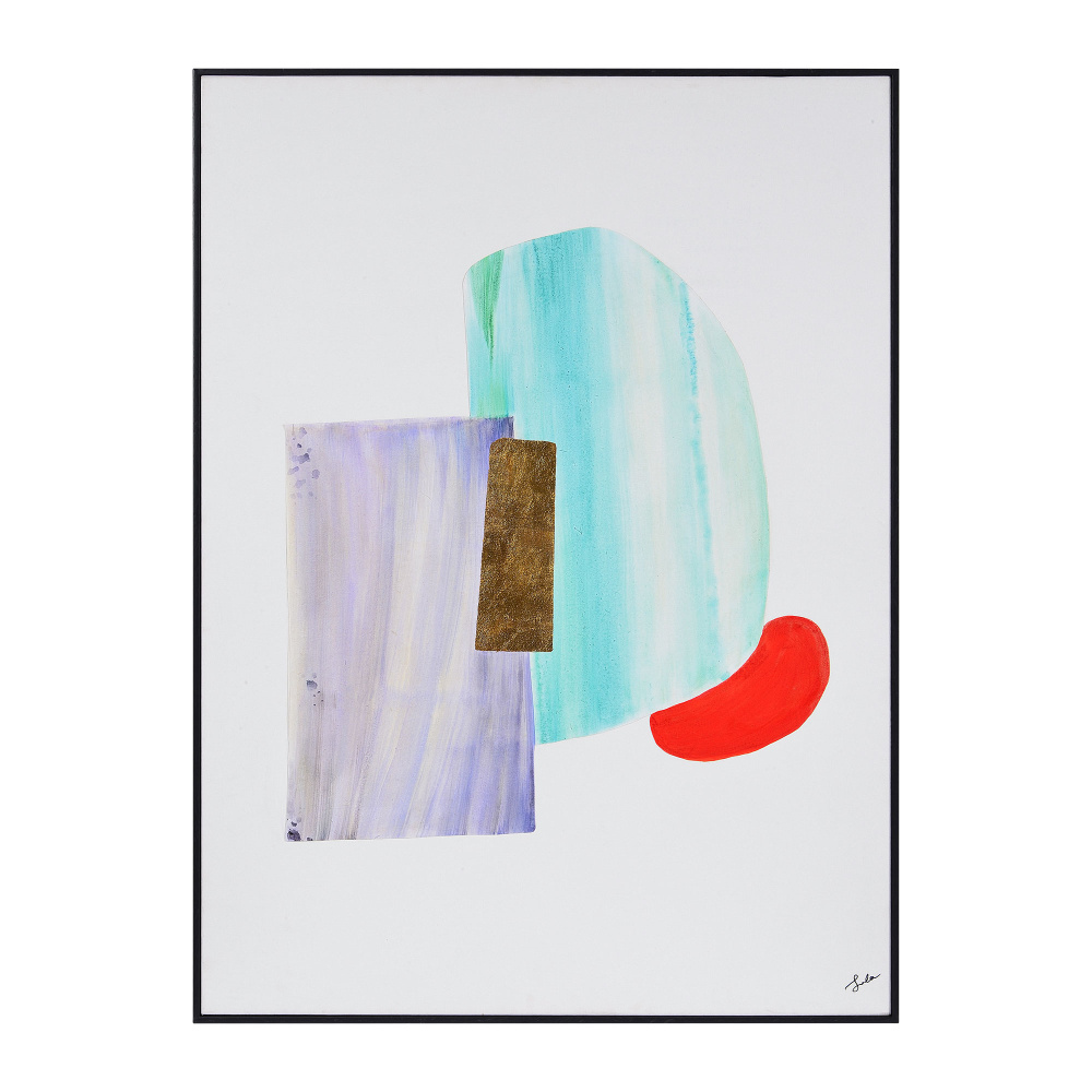 Esmerelda 36" Wide Canvas Art, Blue