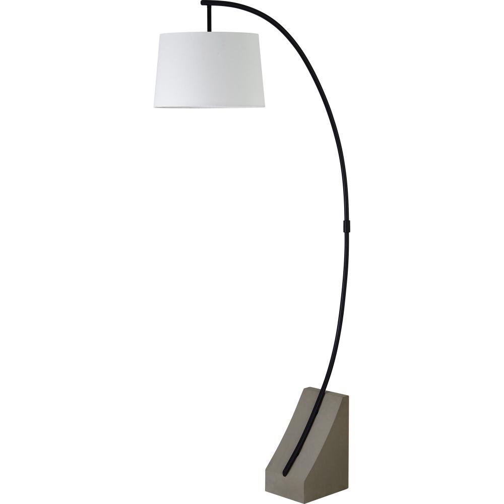 Weymouth 75.5" Length Floor Lamp, Matte Black
