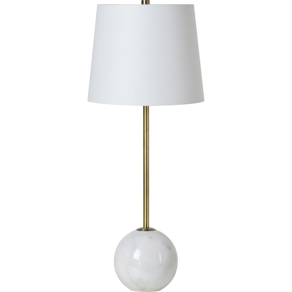 Naomi 27" Length Table Lamp, Antique Brass