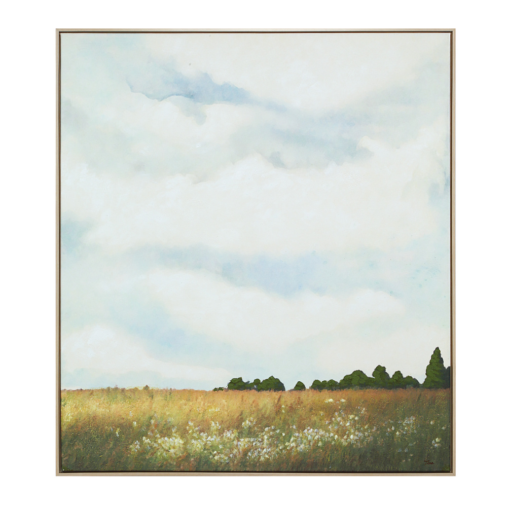 Lasso 45" H x 40" W Canvas Art, Blue