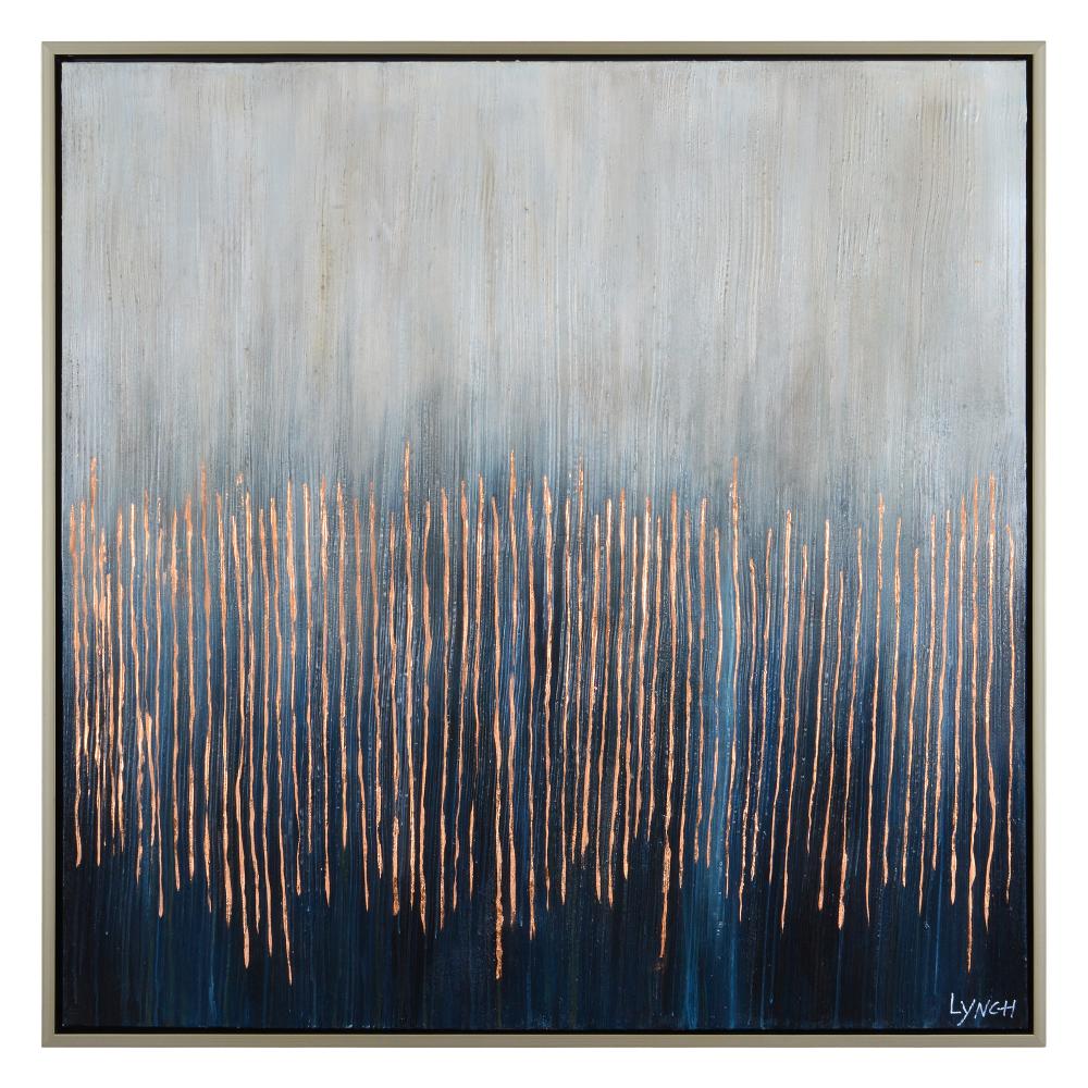 Flynn 50" Wide Canvas Art, Blue