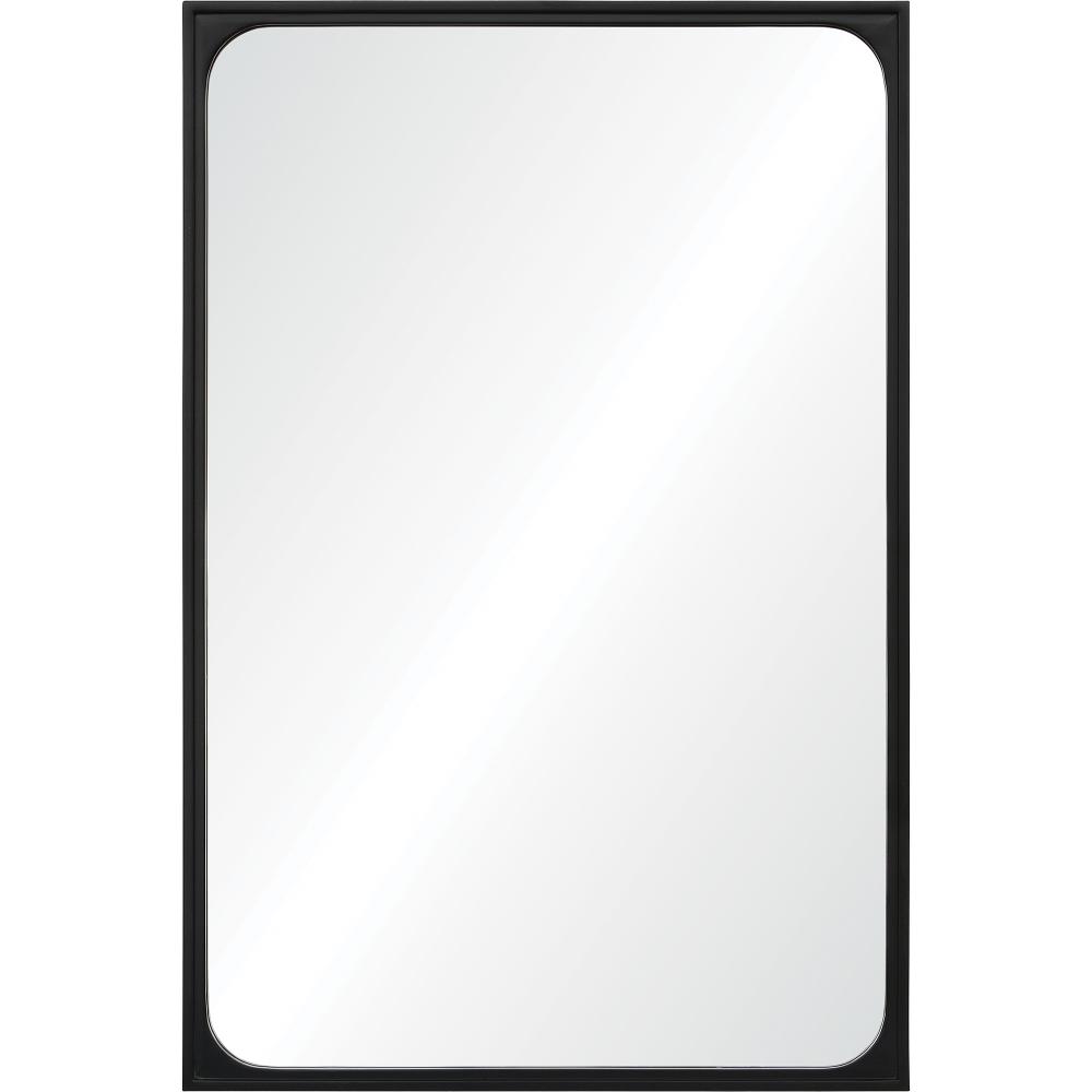 Sorella 36" Tall Rectangle Wall Mirror, Black