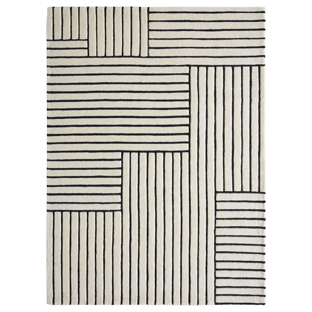 Arctica 9’10 x 13’1 Hand tufted Indoor Rug, Ivory