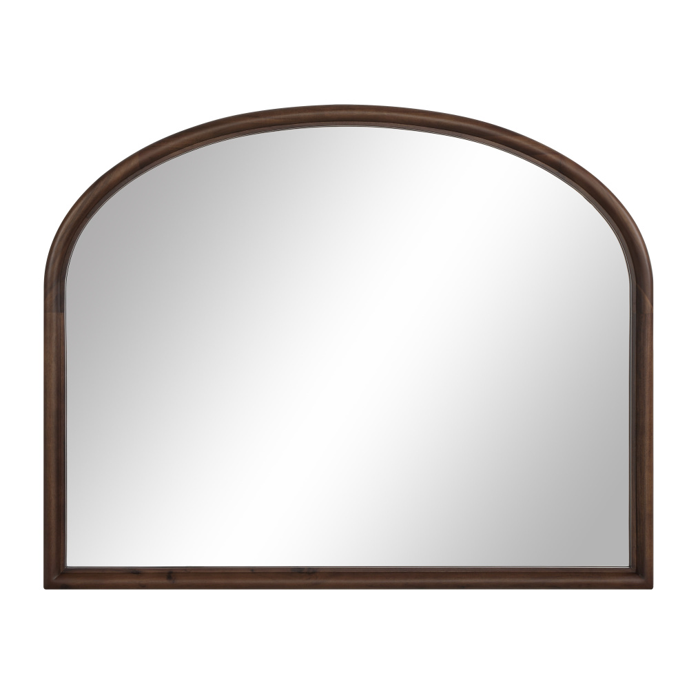Kindra 40" H x 50" W Wall Mirror, Brown