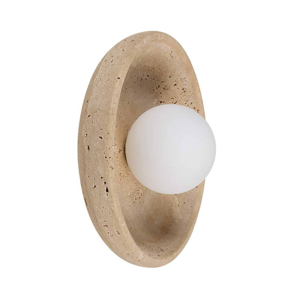 Myrtos 4.92" Height Wall Sconce, Beige
