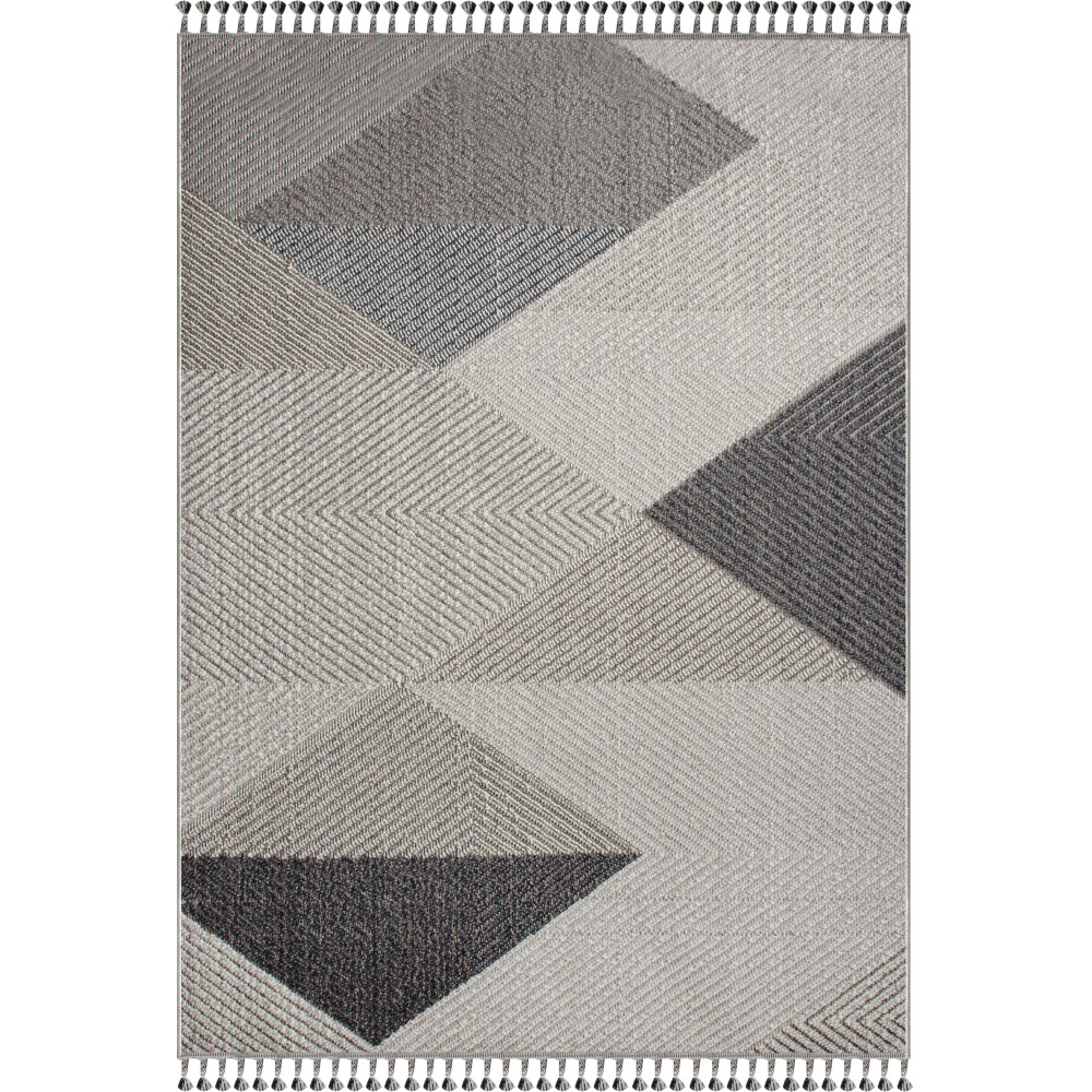 Ambrose 9'10 x 13'1 Power loomed Indoor Rug, Grey