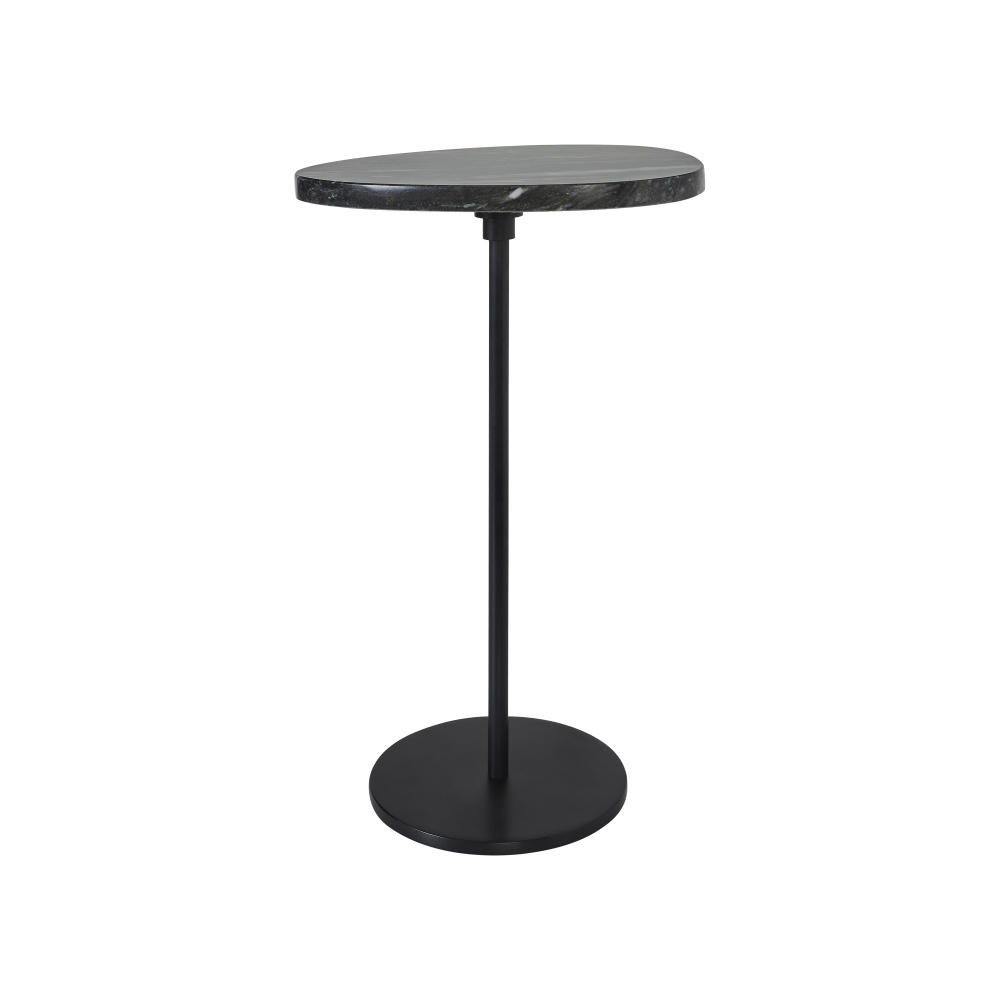 Adeline Indoor Iron Side Table, Black