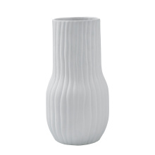 Renwil VAS274 - Criley Indoor Ceramic Stoneware Vase, Matte Off-White