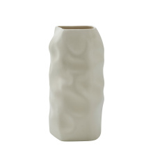 Renwil VAS276 - Hermione Indoor Ceramic Stoneware Vase, Beige Semi-Gloss