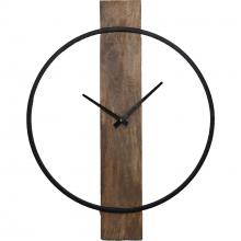 Renwil CL220 - Pearl Indoor Mango Wood Clock, Natural Wood