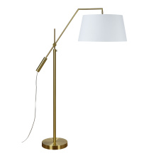 Renwil LPF3148 - Claire 70" Length Floor Lamp, Satin Brass