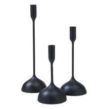 Renwil CAN182 - Chambers Indoor Aluminum Set of 3 Tapered Candle Holder, Matte Black