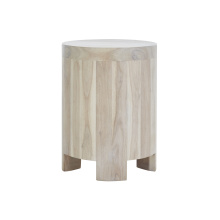 Renwil TA459 - Kernel Indoor Acacia Wood Table, White