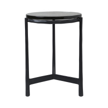 Renwil TA500 - Avila Indoor Cast Aluminum Side Table, Black
