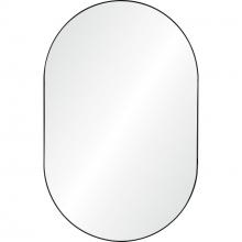Renwil MT2394 - Webster 40" Tall Oval Wall Mirror, Black