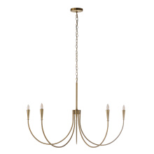 Renwil LPC4497 - Luzon 90" Height Ceiling Fixture, Plated Dark Antique Brushed Brass