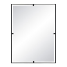 Renwil MT2669 - Marco 40" Tall Rectangle Wall Mirror, Black