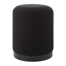 Renwil CHA092 - Castillo Indoor Boucle Ottoman, Black