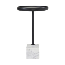 Renwil TA495 - Hull Indoor Banswara Marble Side Table, White