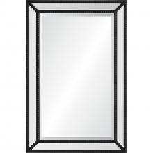 Renwil MT2459 - Waterloo 36" Tall Rectangle Wall Mirror, Black