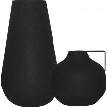 Renwil VAS197 - Roove Indoor Iron Vase, Matte Black