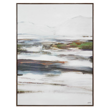 Renwil OL2206 - Danae 48" H x 36" W Canvas Art, White