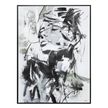 Renwil OL2222 - Aaliyah 48" H x 36" W Canvas Art, Black