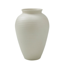 Renwil VAS283 - Hathor Indoor Ceramic Stoneware Vase, Beige Semi-Gloss