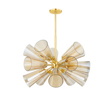 Hudson Valley 2032-AGB - HARTWOOD CHANDELIER