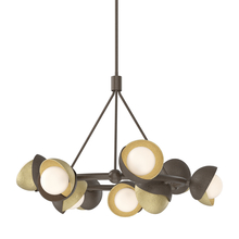Hubbardton Forge 131068-SKT-MULT-05-86-GG0711 - Brooklyn 9-Light Double Shade Ring Pendant