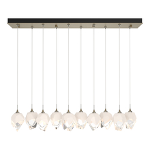 Hubbardton Forge 131143-SKT-STND-84-WP0754 - Chrysalis 10-Light Small Crystal Pendant