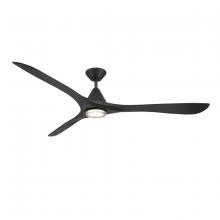 Modern Forms US - Fans Only FR-D2504-72L-MB - Carve 72 Downrod Ceiling Fan