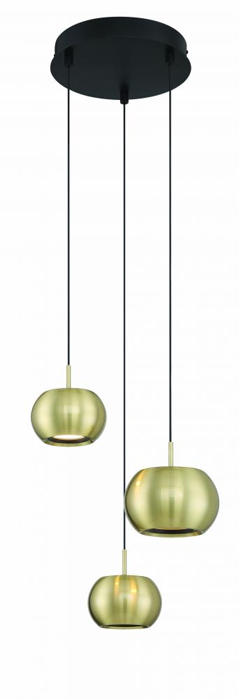 Halo – 3 Light LED Pan Pendant