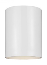 Visual Comfort & Co. Studio Collection 7813801-15 - Outdoor Cylinders One Light Outdoor Ceiling Flush Mount