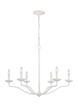 Visual Comfort & Co. Studio Collection F3130/6PSW - Annie Medium Chandelier