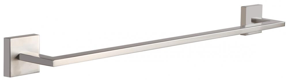 Bishop Towel Bar, Brushed Nickel Finish