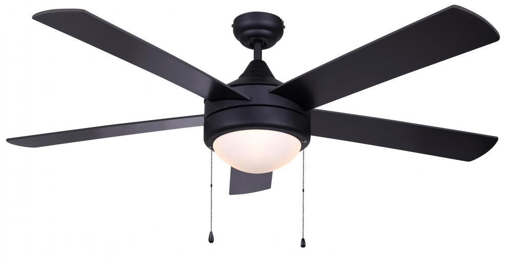 Preston III Matte Black Ceiling Fan