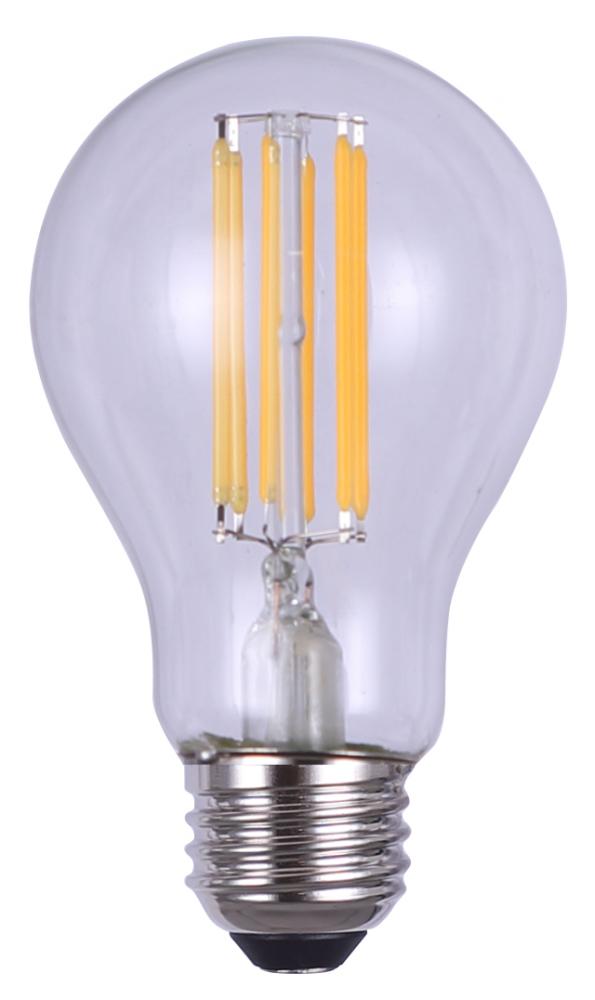 Clear LED bulb, B-LA60-6-48, E26 Socket, 8W A60 Round Shape, 3000K, 800 Lumen, 15000 Hours Life Time