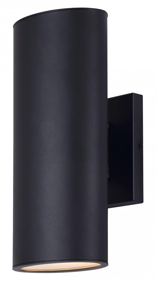 OWYNN 2 Light Outdoor Wall Lantern, Black Finish Up-and-Down Sconce