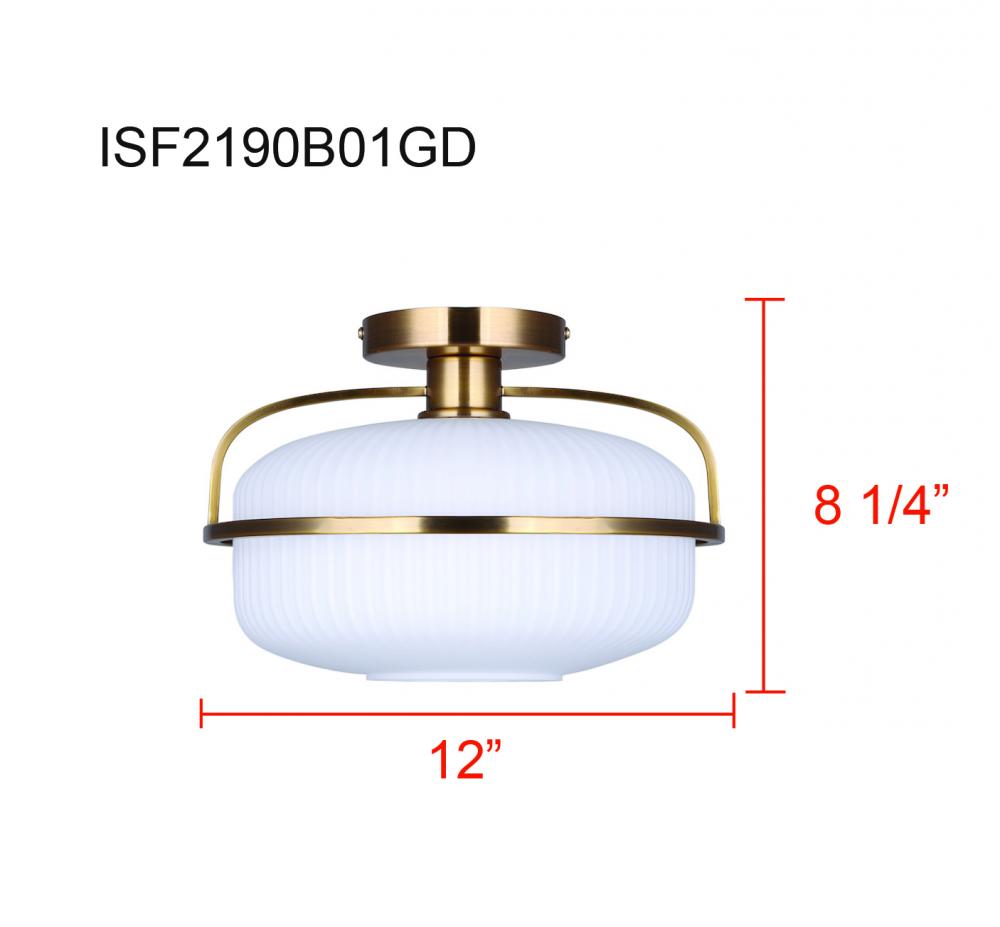 Eve 1 Light Semi Flush