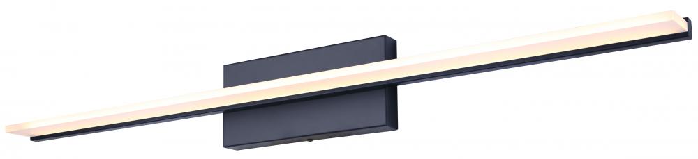 36 Inch Black LED Vanity Light