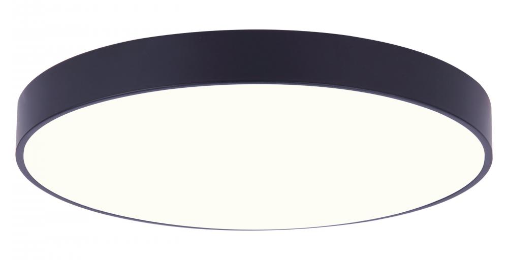 14 Inch Black LED Edgeless Flush Mount